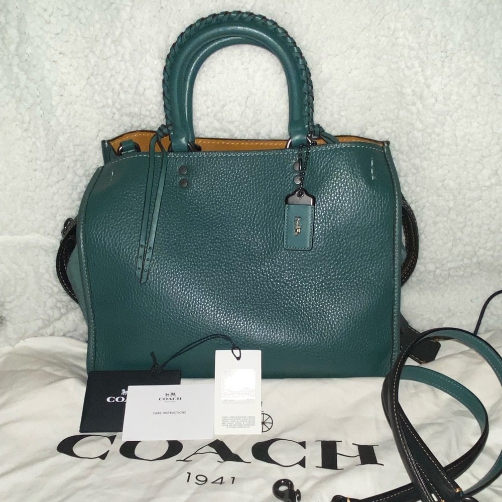 Coach 1941 Teal Whipstitch Rogue 30